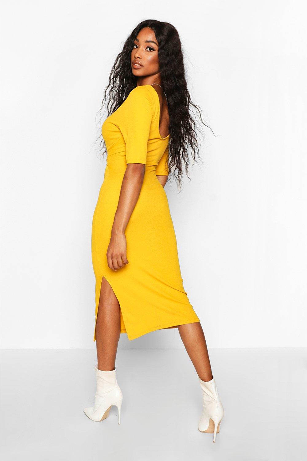 Mid sleeve bodycon dress store