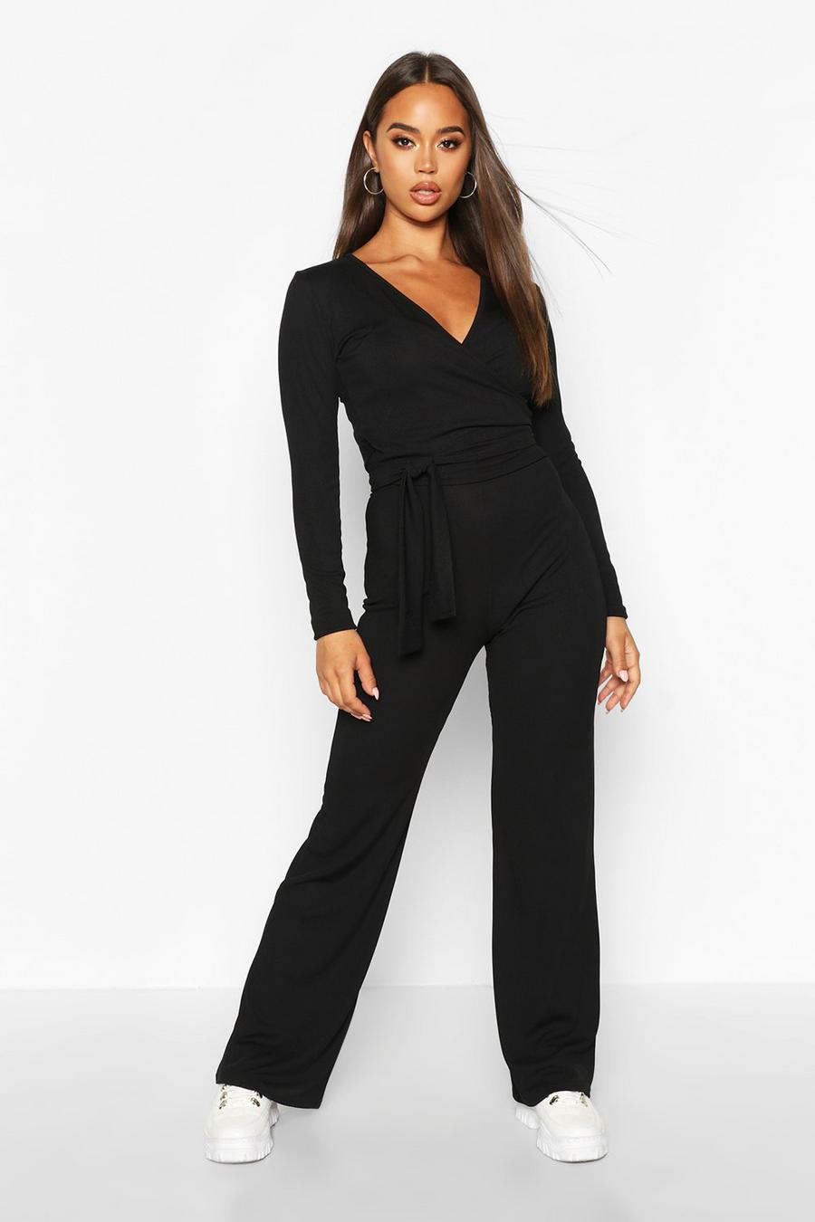 Wrap Over Top & Wide Leg Trouser Co-Ord image number 1