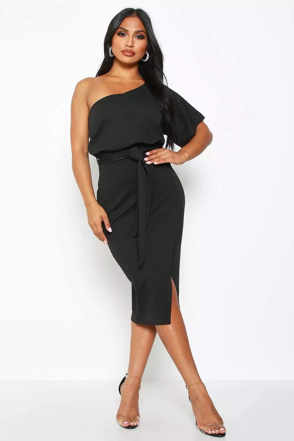 One shoulder 2025 batwing dress