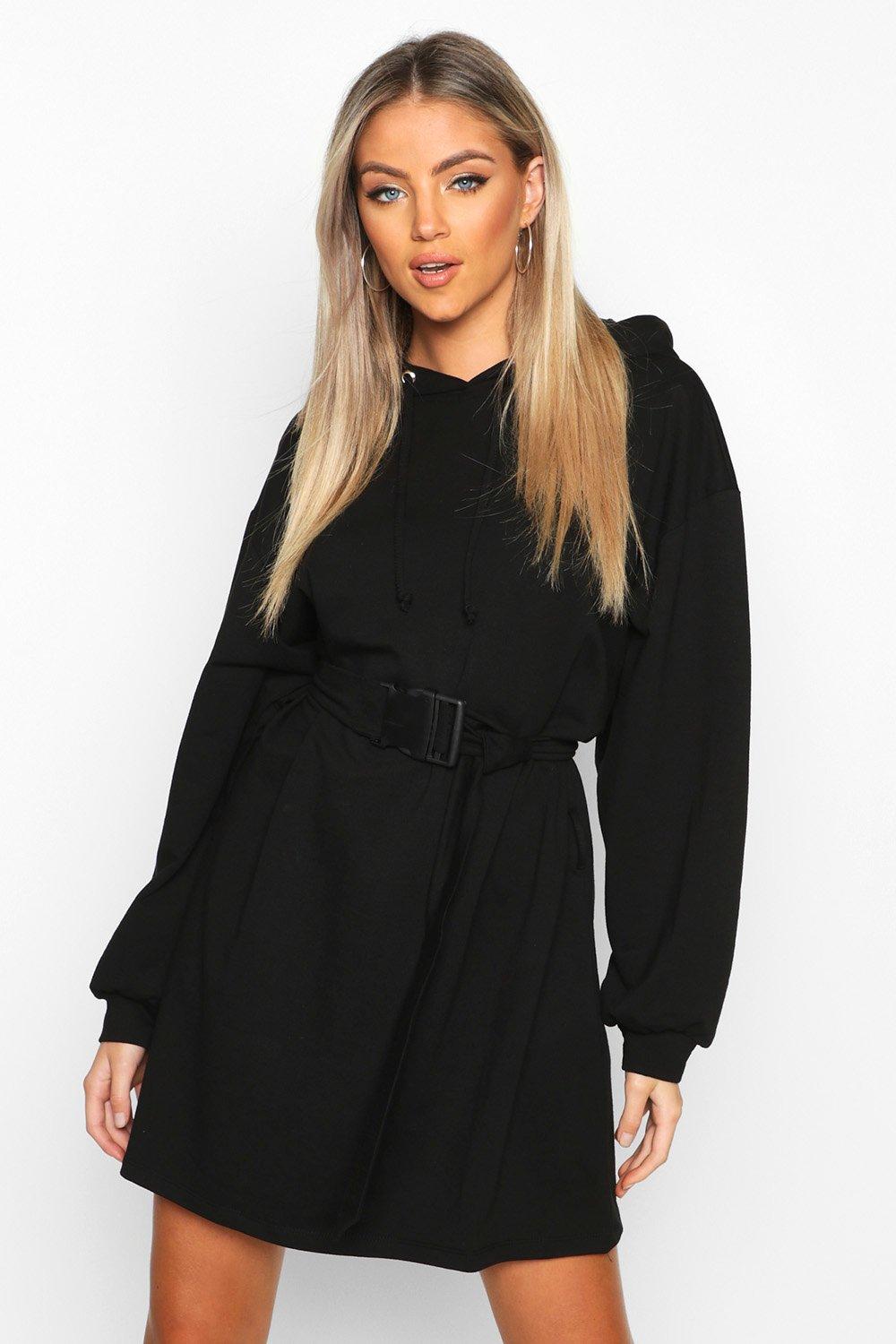 boohoo hoodie dress