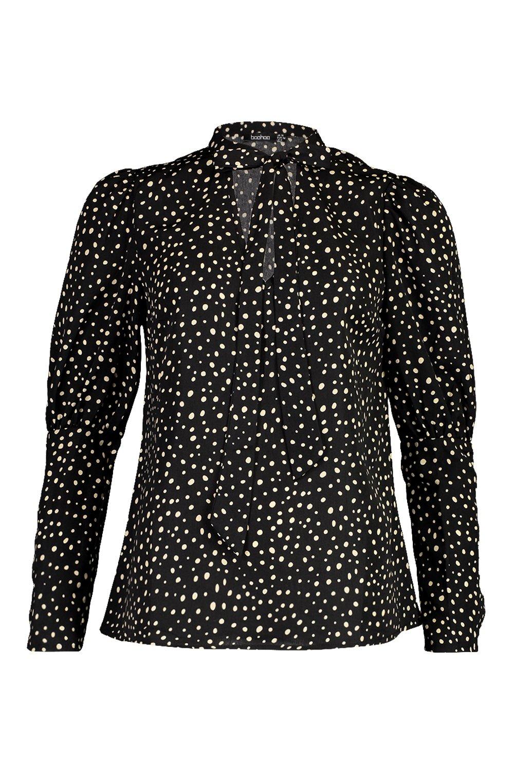 black spot blouse