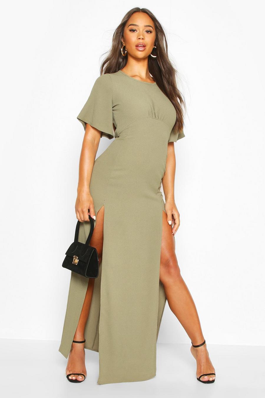 High Neck Solid Colour Maxi Dress image number 1