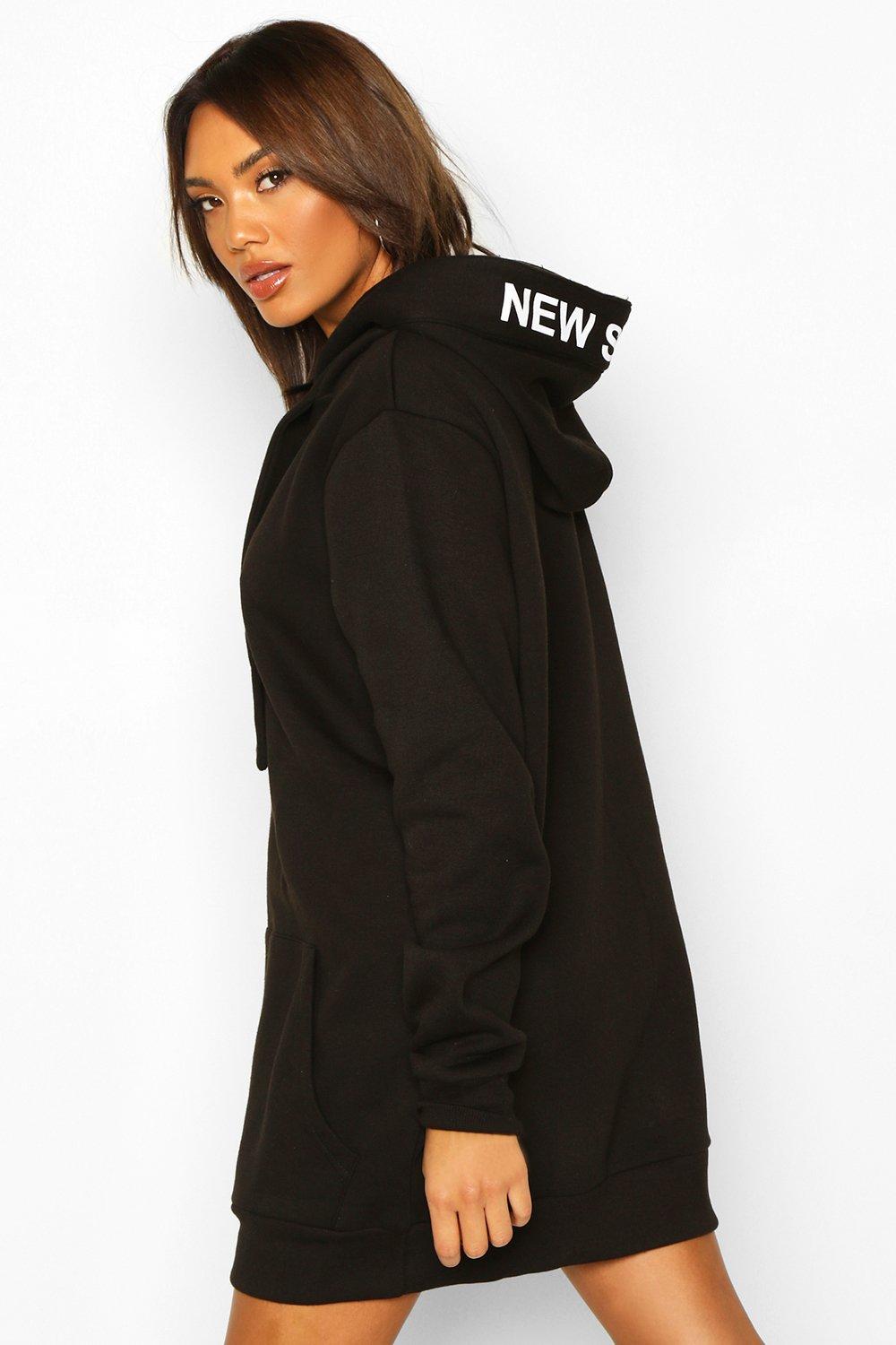 boohoo hoodie dress