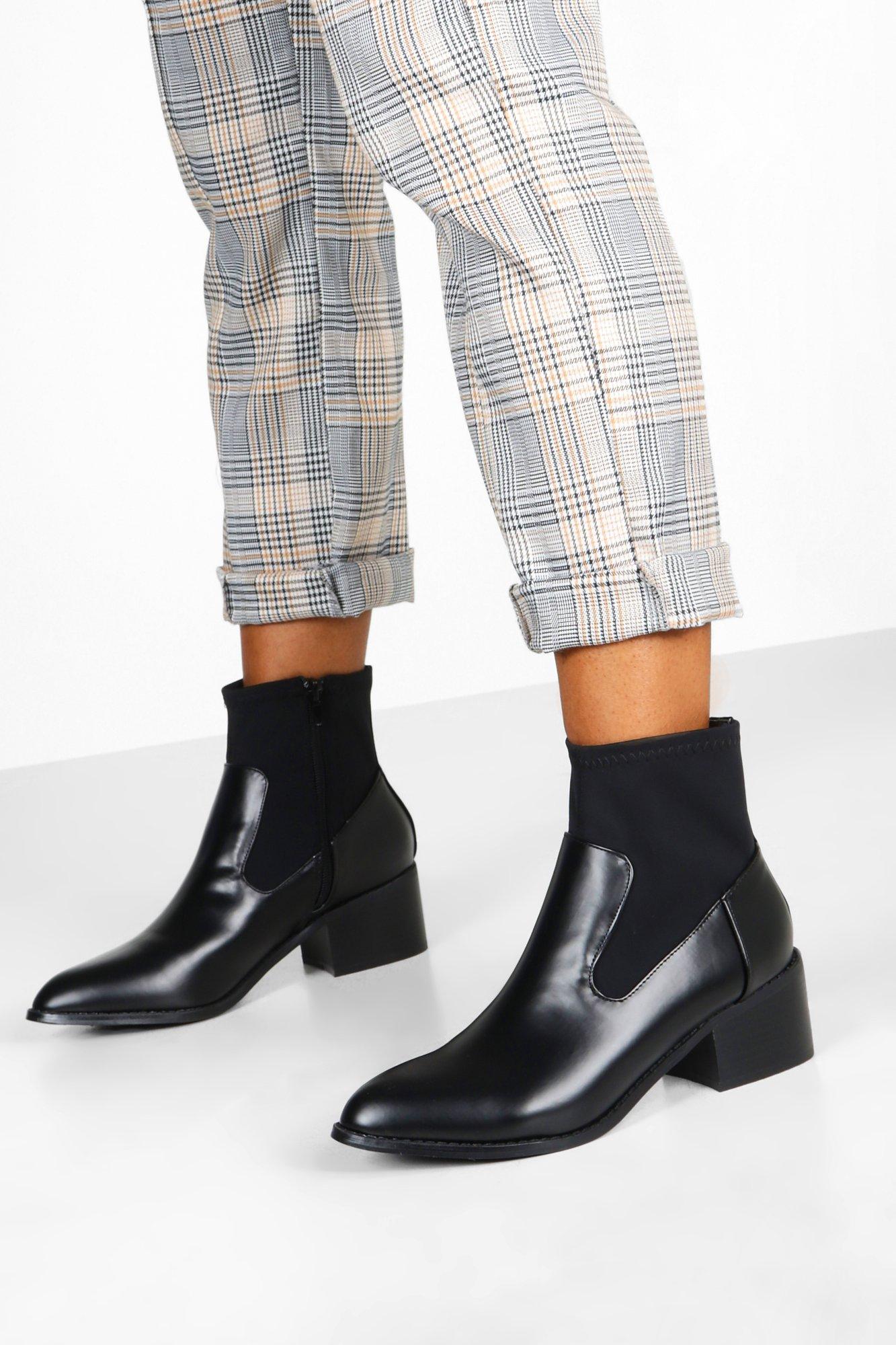 Sock Style Chelsea Boots | Boohoo UK