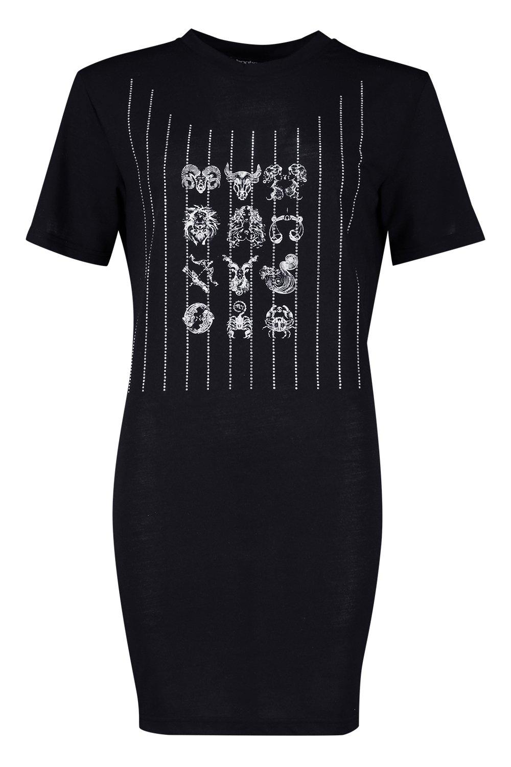 Diamante t shirt dress hotsell