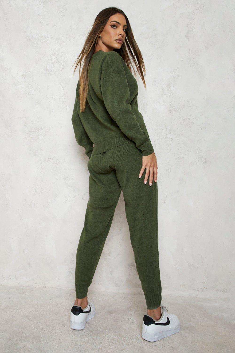 Khaki green tracksuit store womens