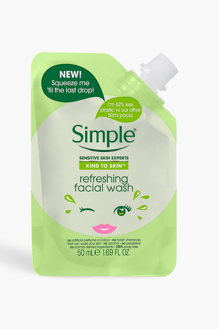 Bustina detergente rinfrescante per il viso Simple image number 1
