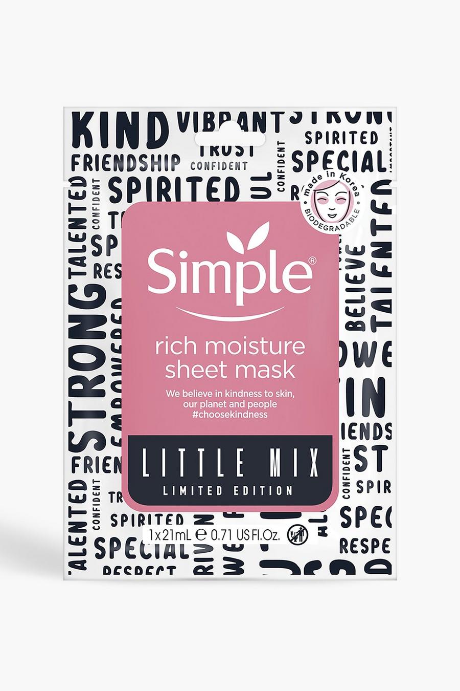 Simple X Little Mix Rich Moisture Face Sheet Mask image number 1