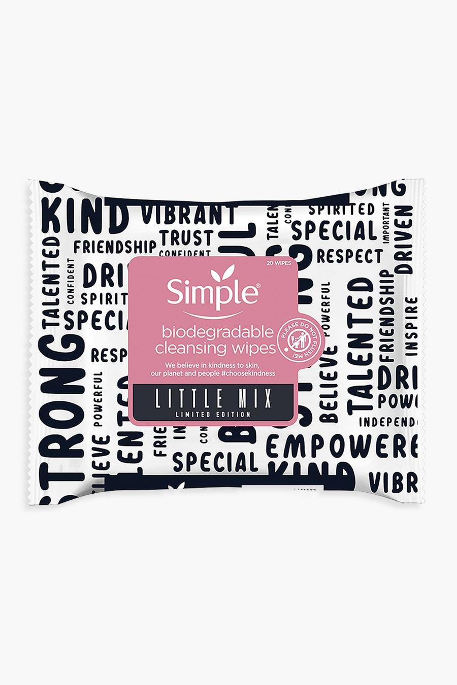 Simple X Little Mix Biodegradable Face Wipes image number 1