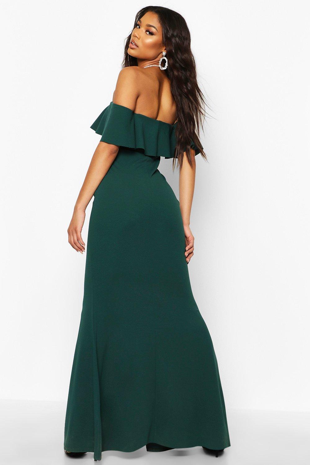 Coast green bardot clearance dress