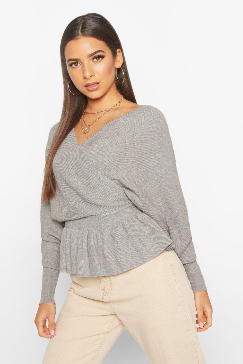grey slouch jumper