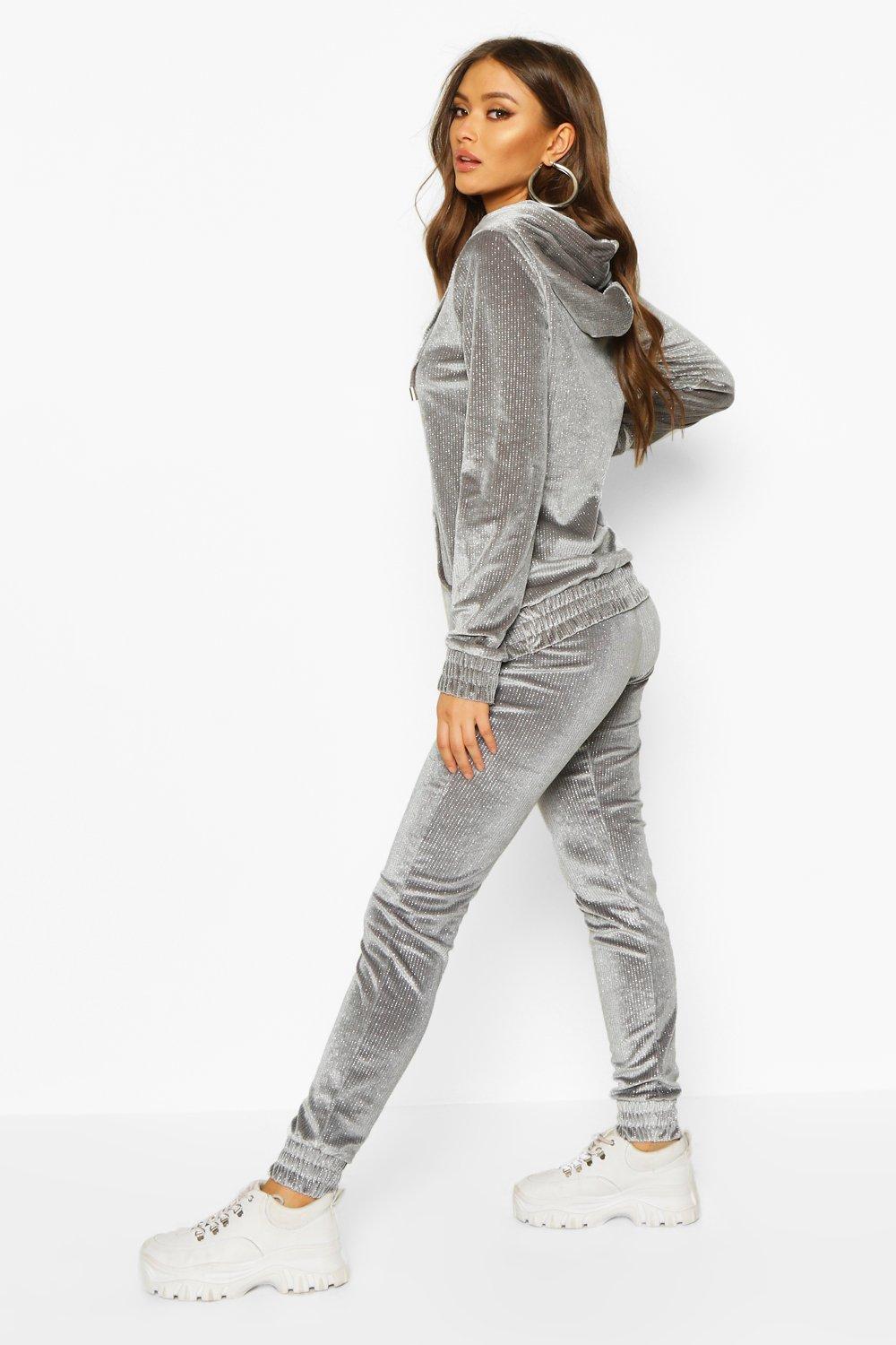 ladies glitter tracksuit