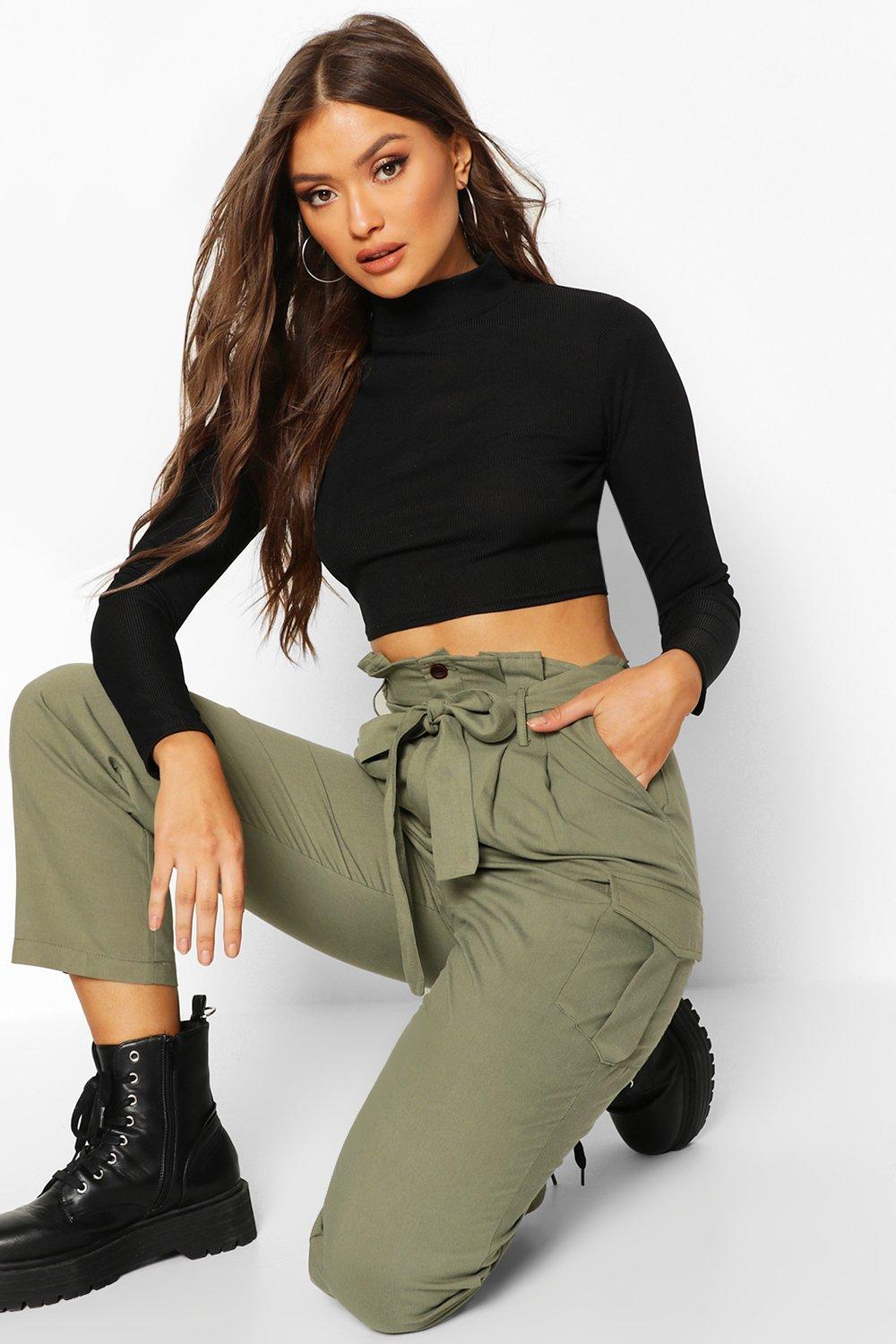 Paper bag cargo trousers deals