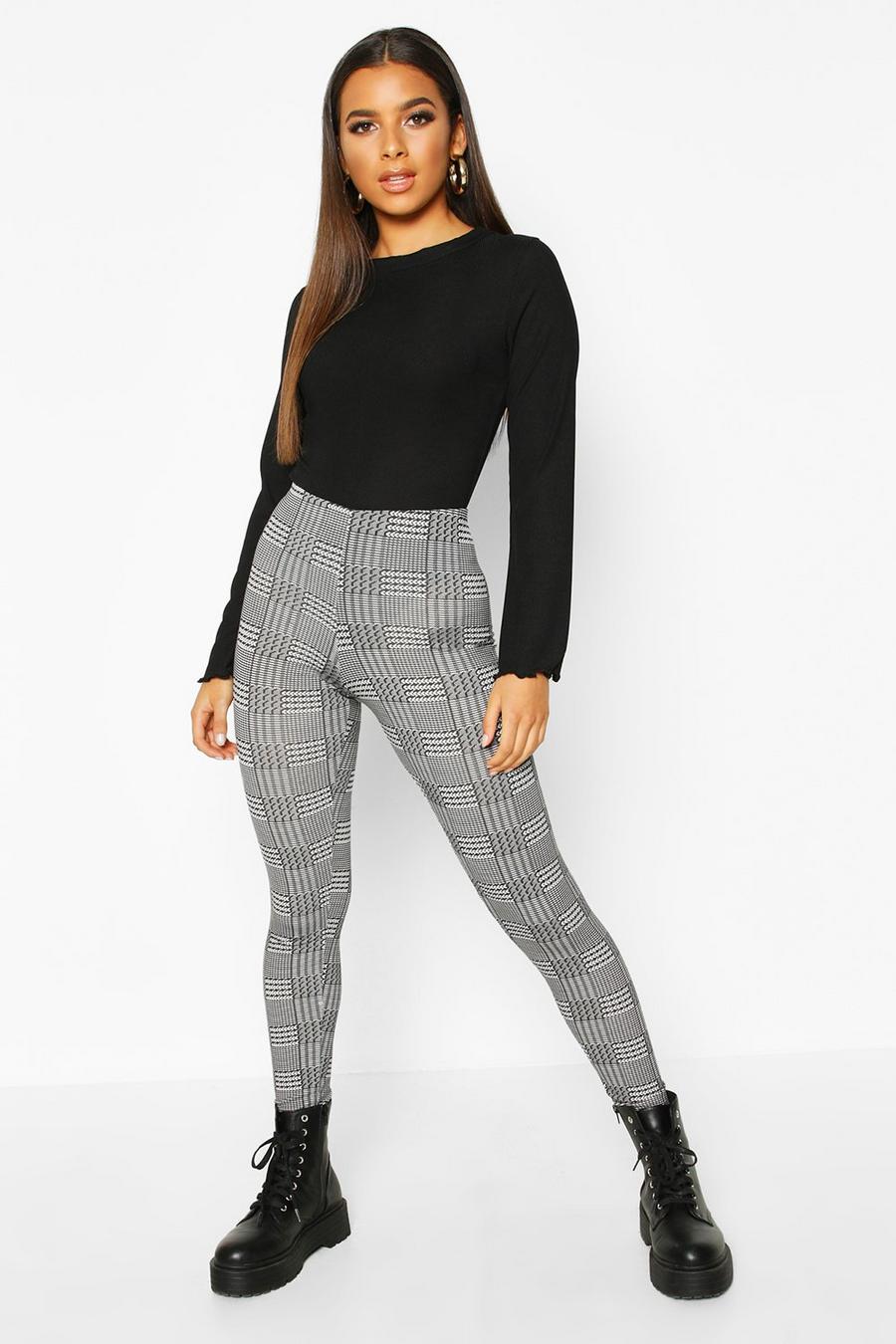 Dogtooth Check Basic Jersey Leggings image number 1