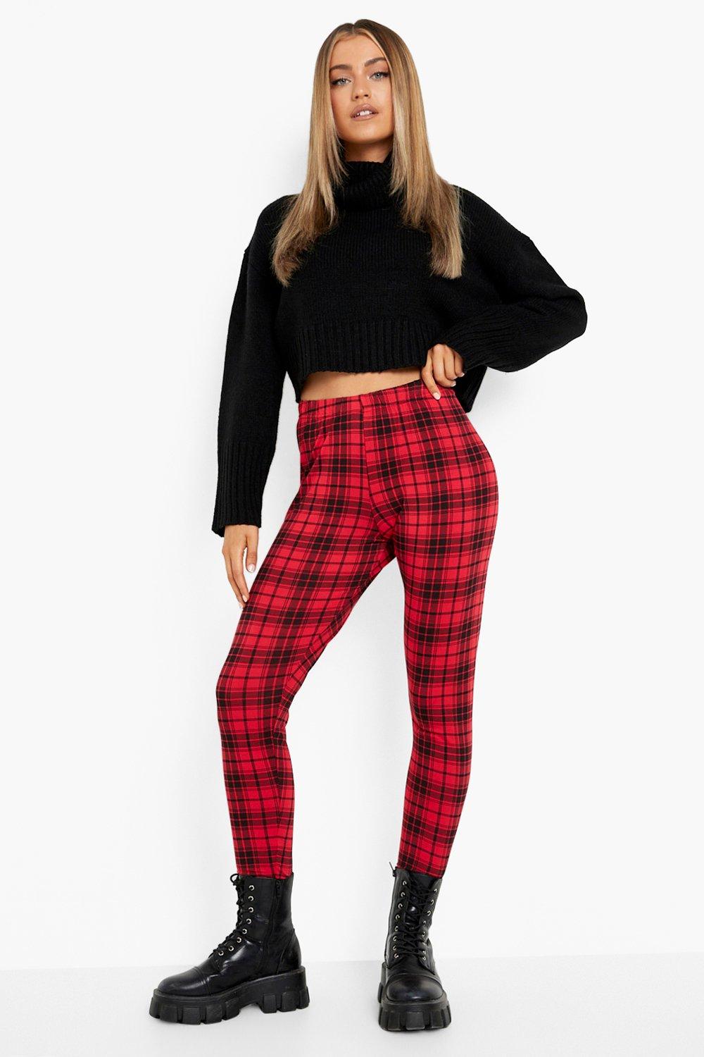 Boohoo on sale tartan pants