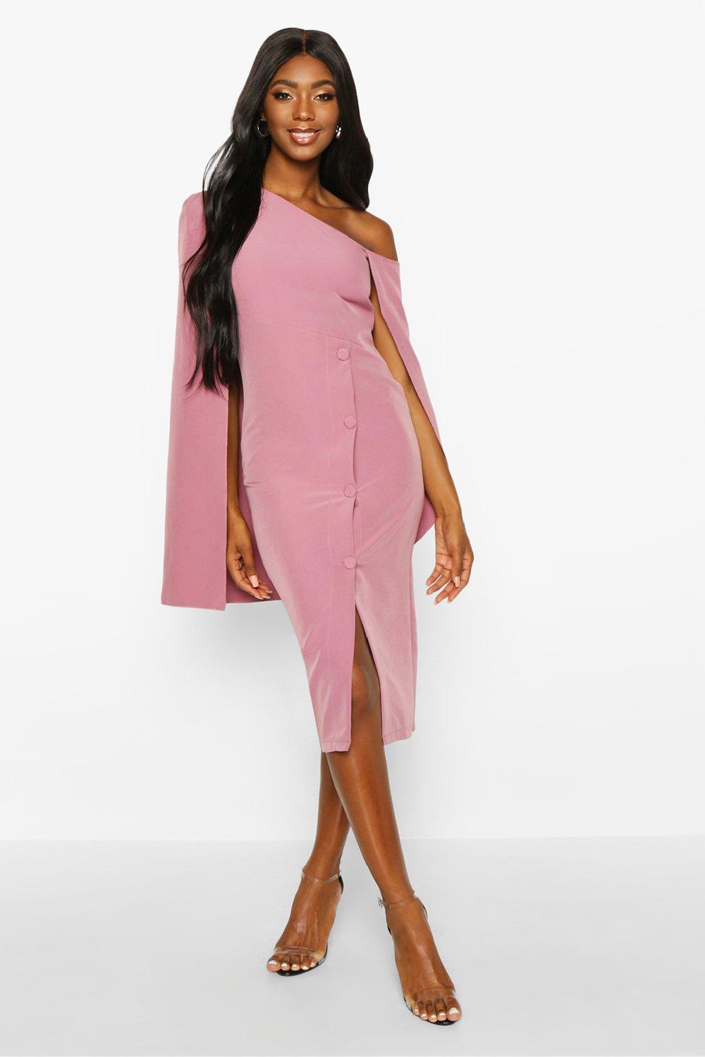 Boohoo store cape dress