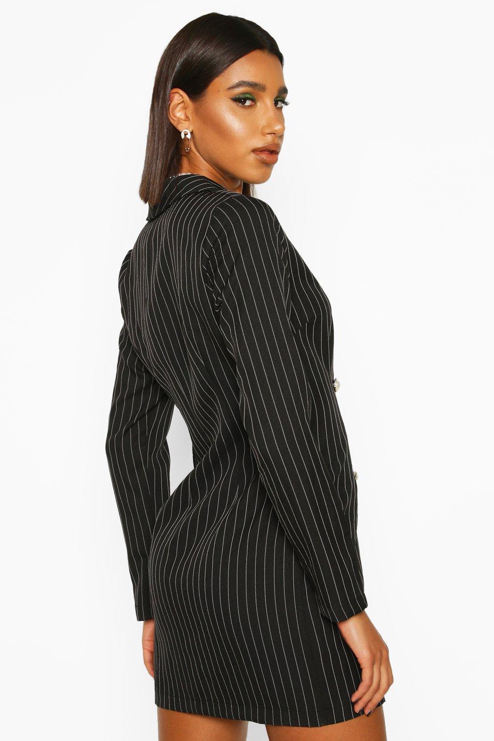 boohoo pearl blazer dress