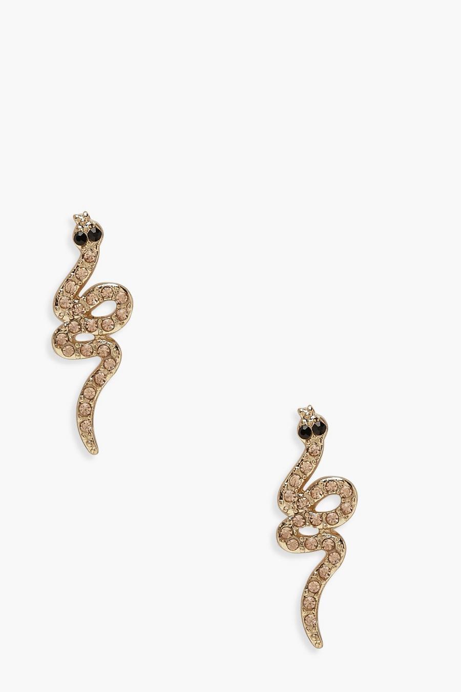 Mini clous d’oreilles serpent, Or métallique image number 1