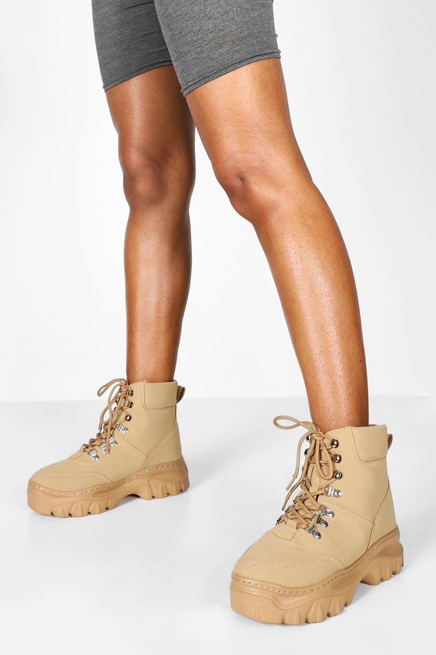 Honey Wide Fit Chunky Hiker Boots image number 1