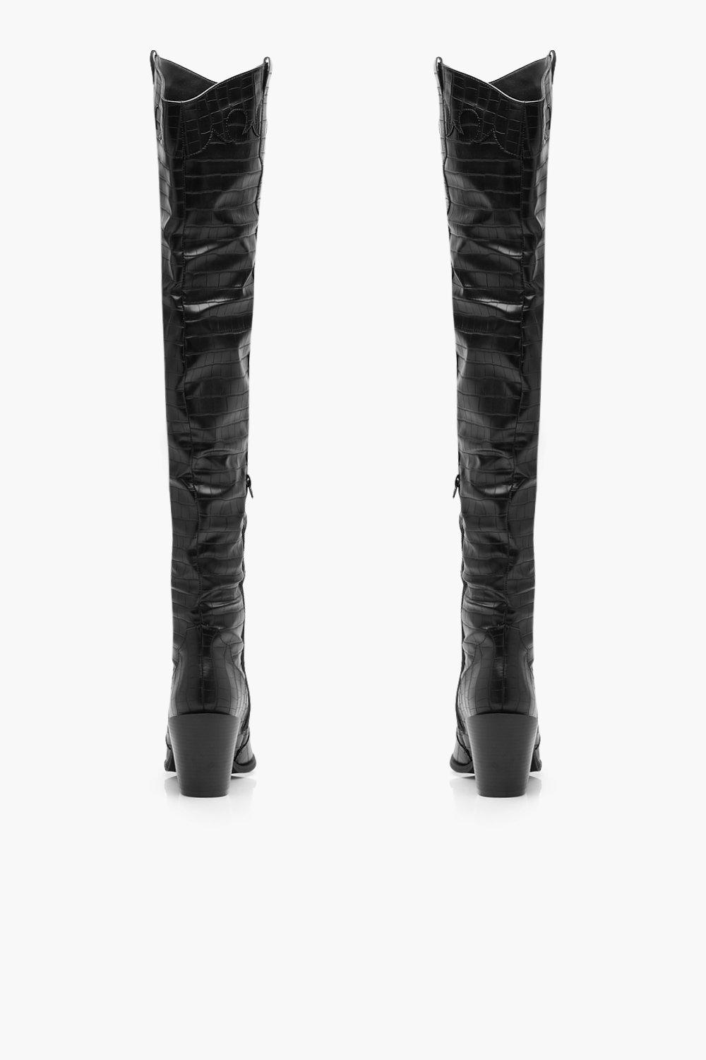 thigh high croc