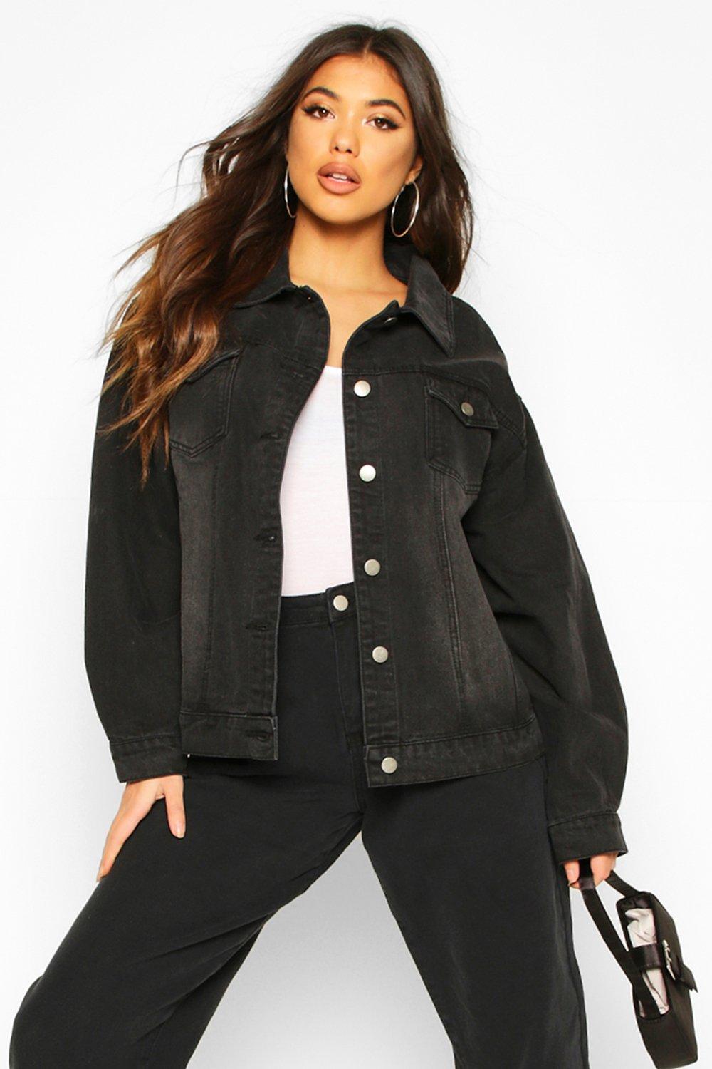 boohoo oversized denim jacket