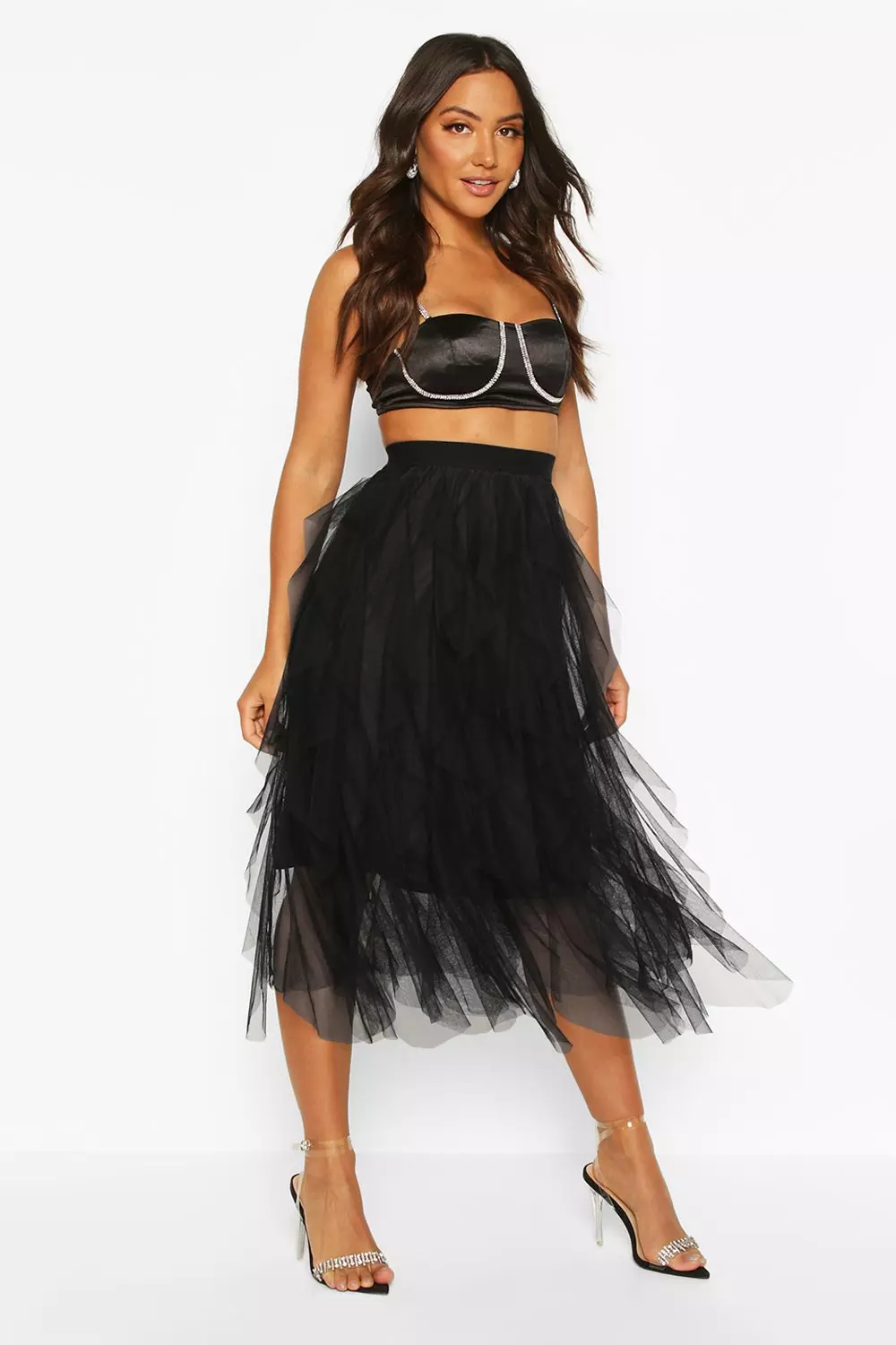 Tall layered tulle clearance skirt