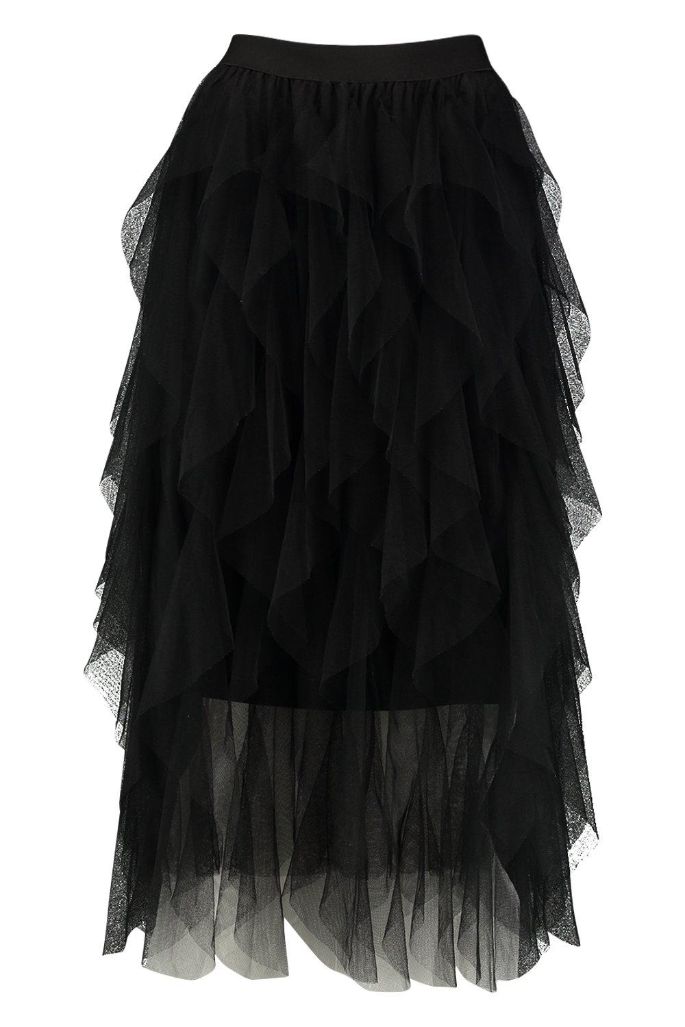 Long tulle hotsell layered skirt