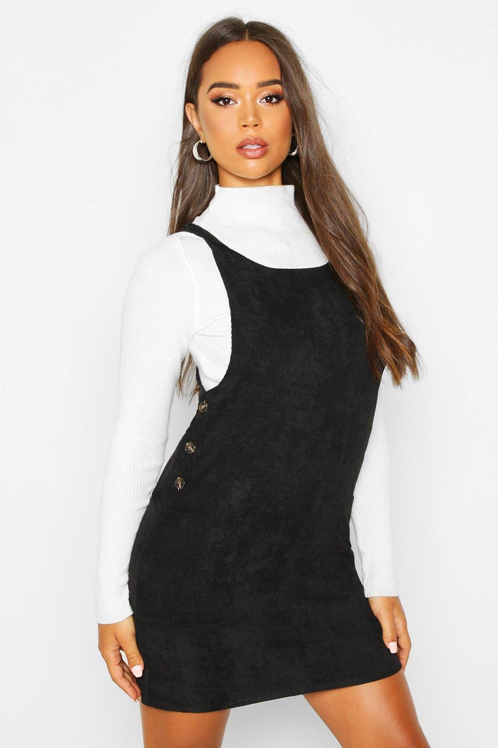 boohoo cord dress