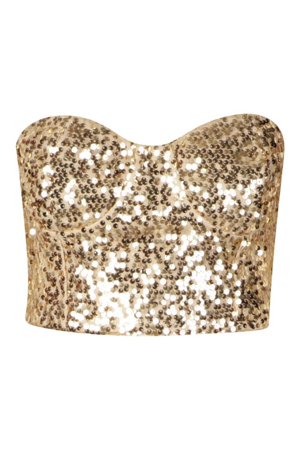 Bustier 2025 paillettes femme