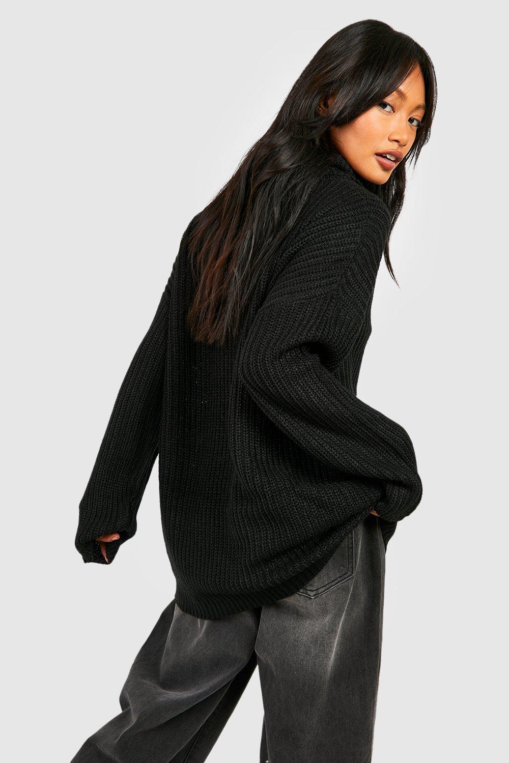 Pull oversize noir femme new arrivals