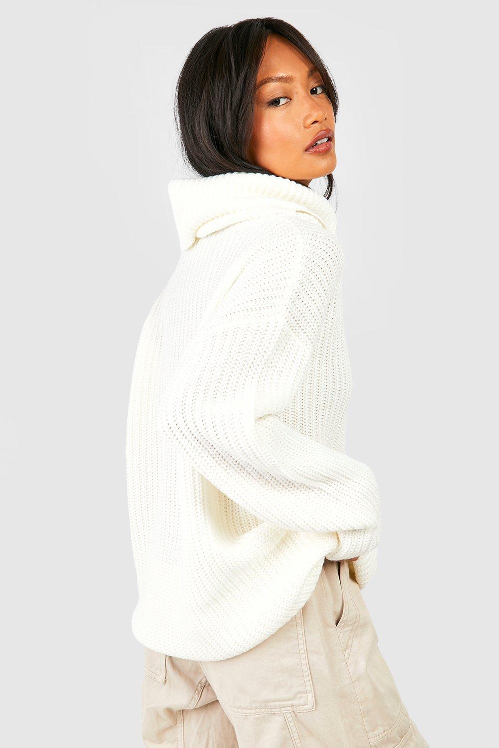 Oversize Rollkragenpullover boohoo