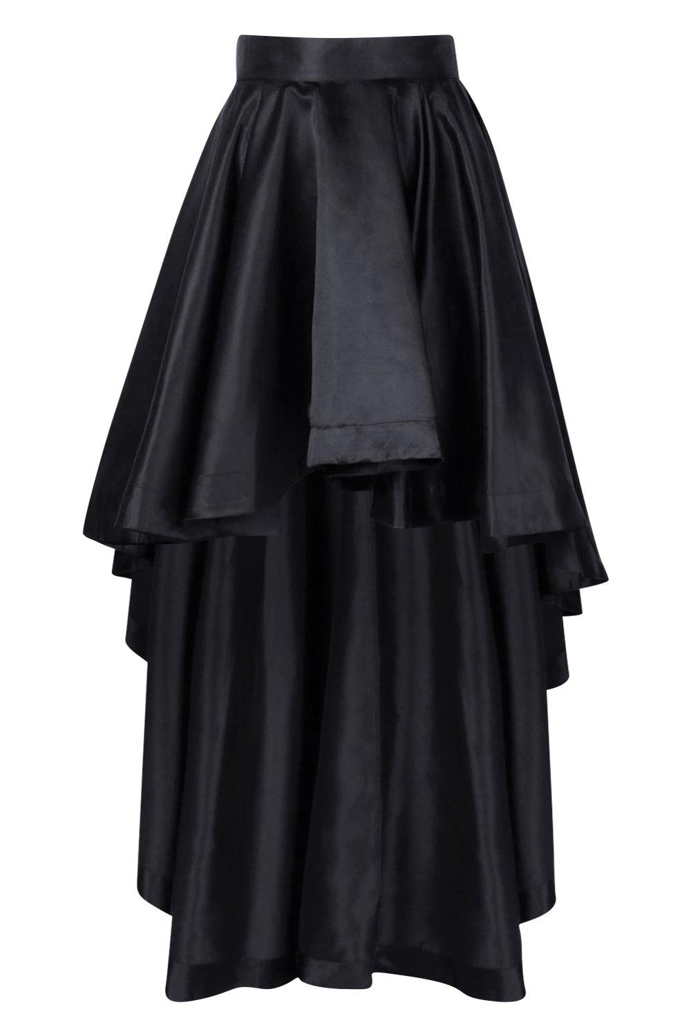 dip hem maxi skirt