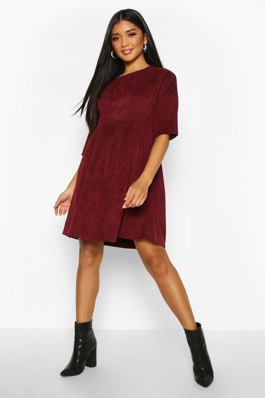 Berry Cord Smock Dress image number 1