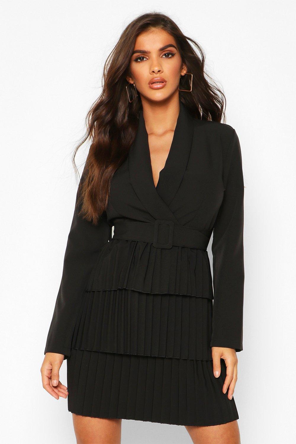 boohoo belted dress