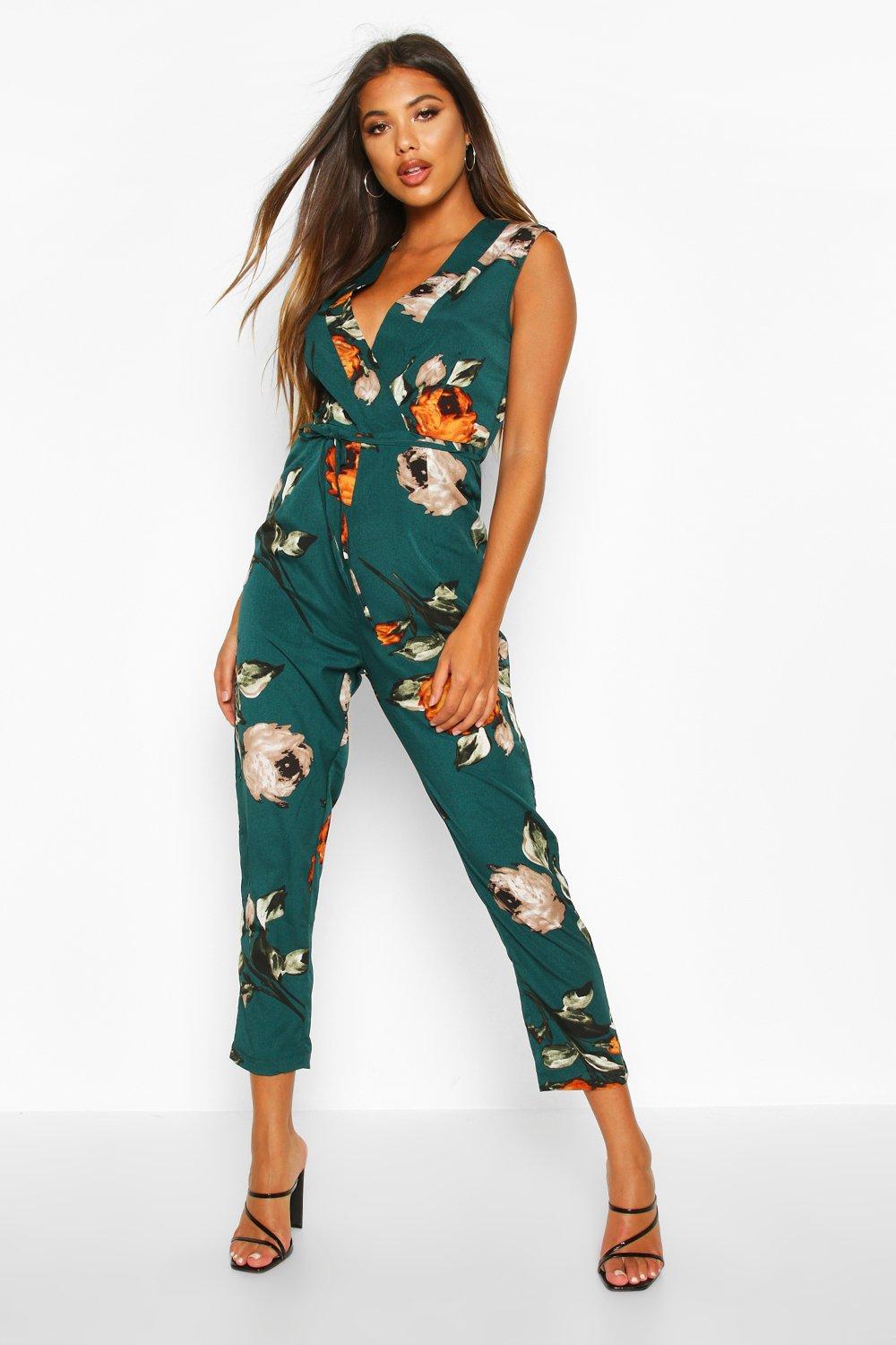 boohoo wrap jumpsuit