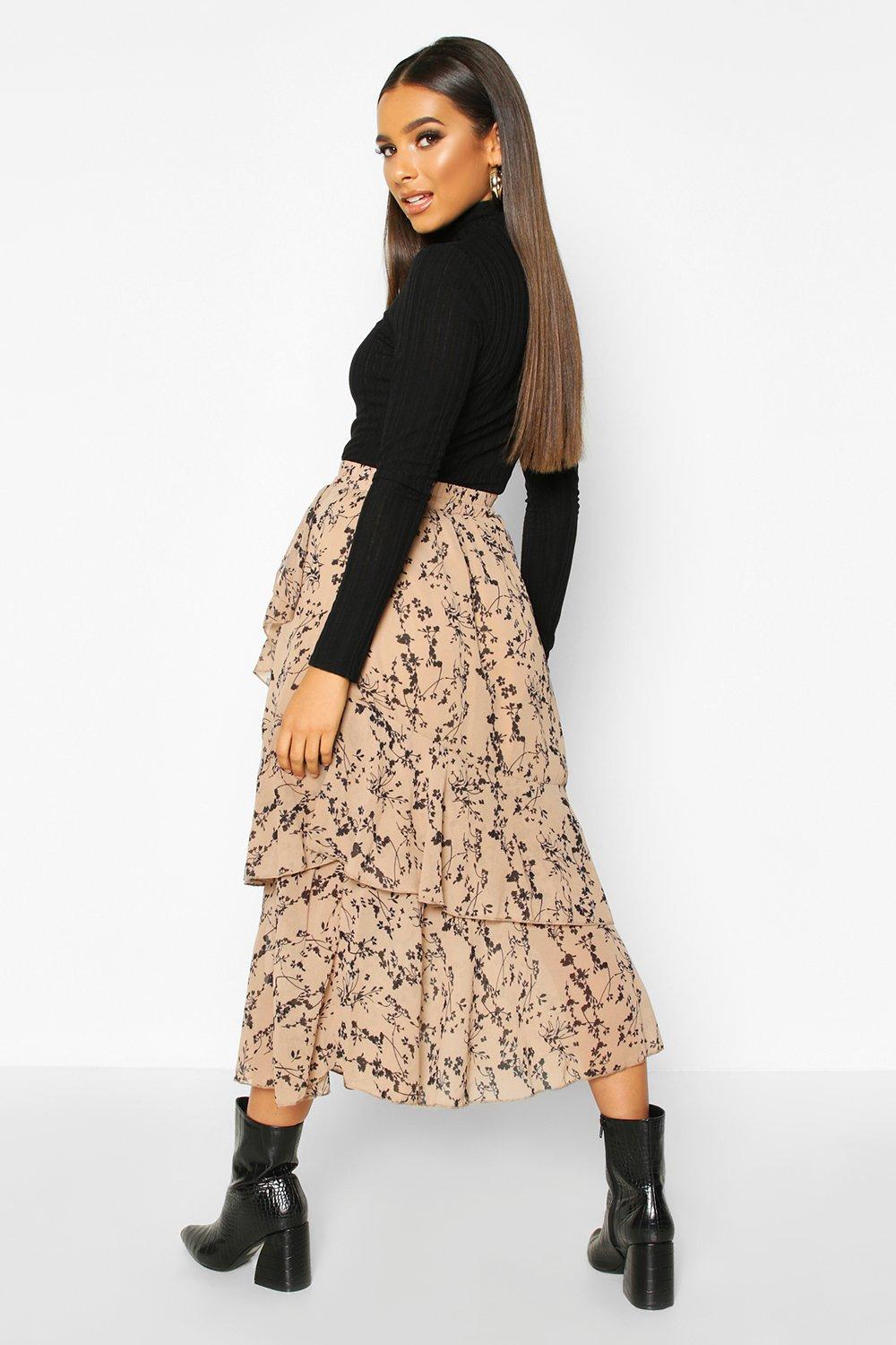 Layered skirt boohoo sale