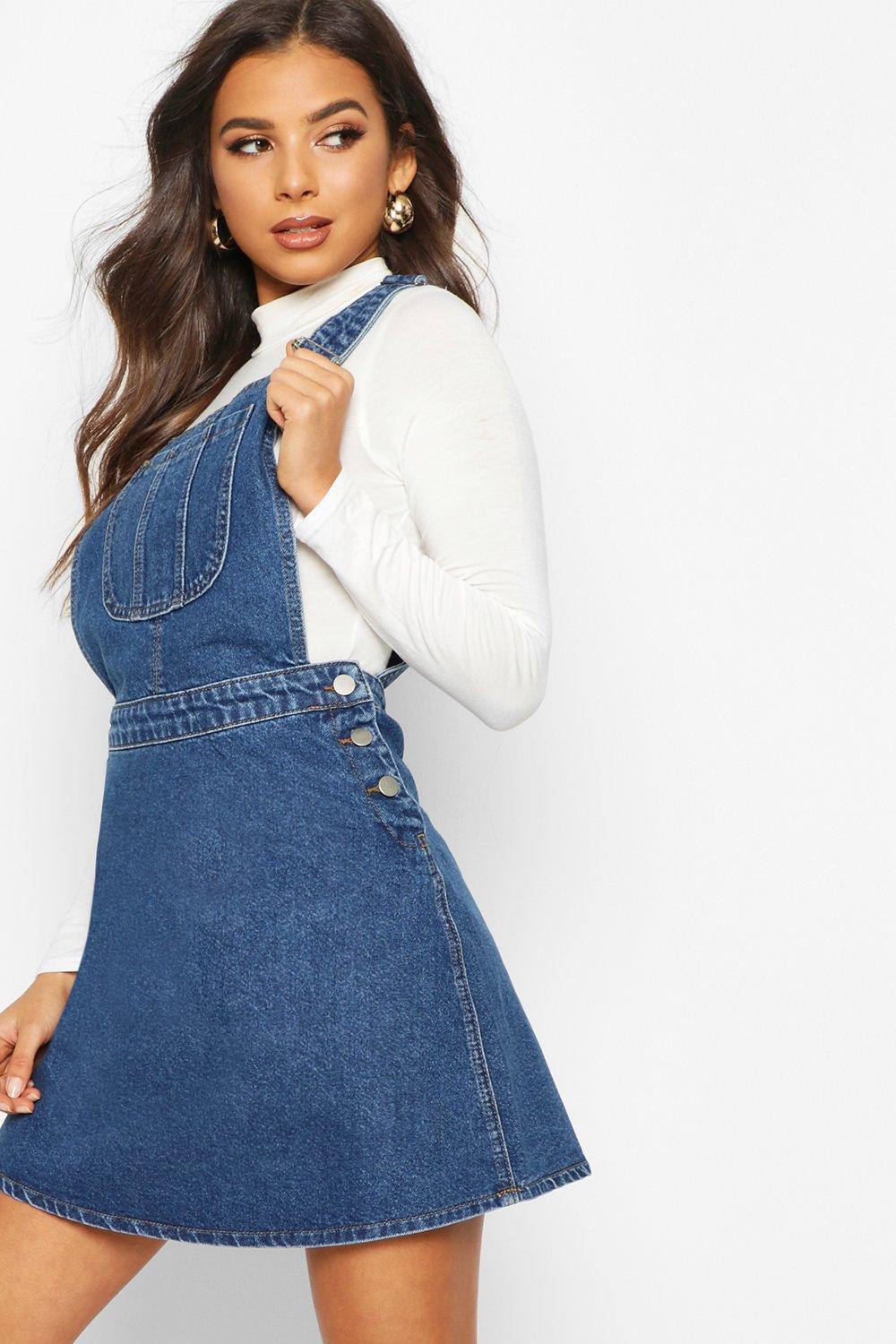 Denim hotsell skater dress