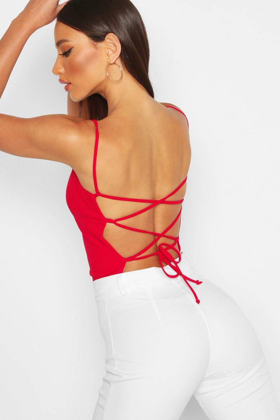 Crepe Open Back Cami Top image number 1