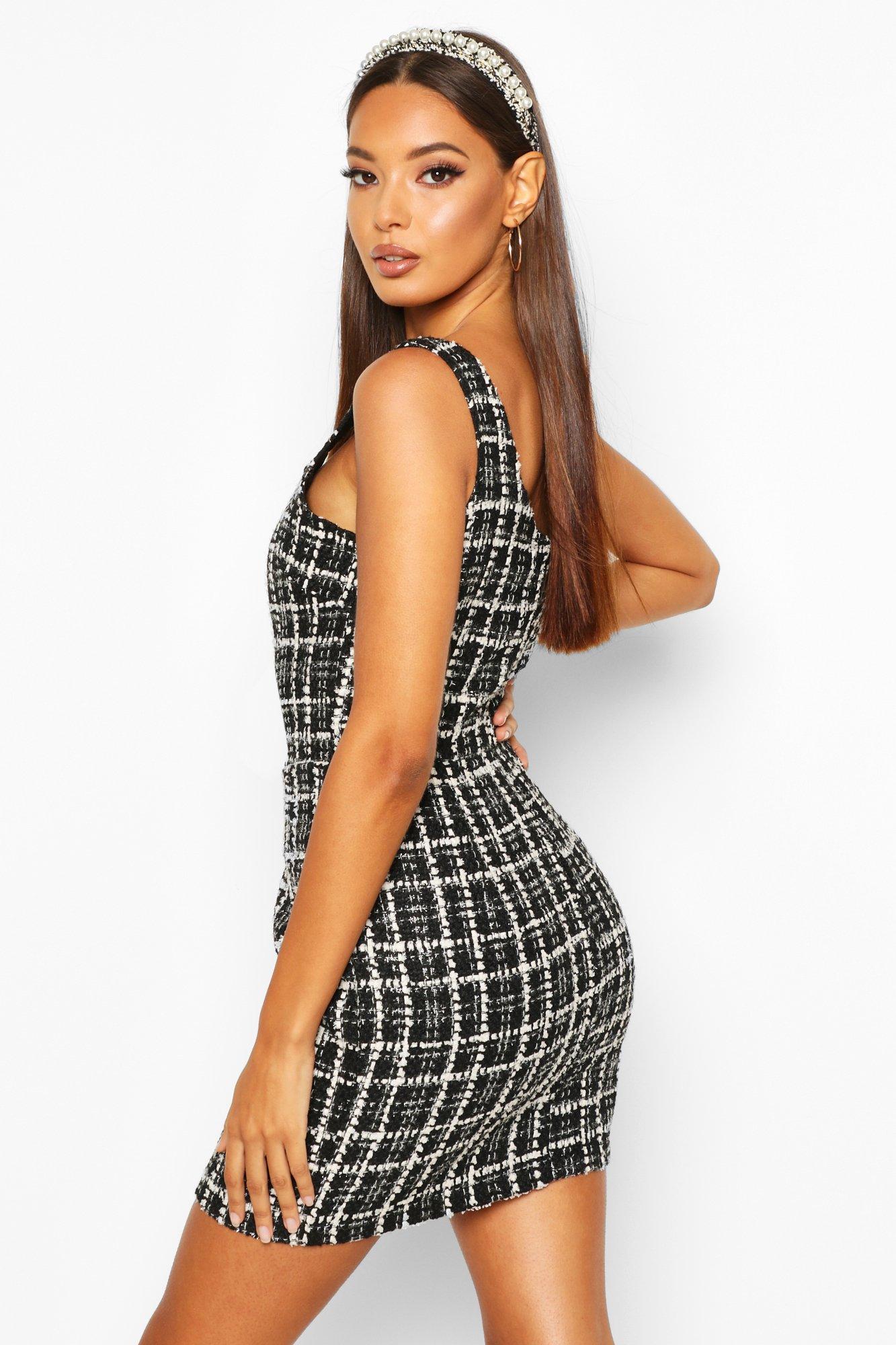 boucle pinafore