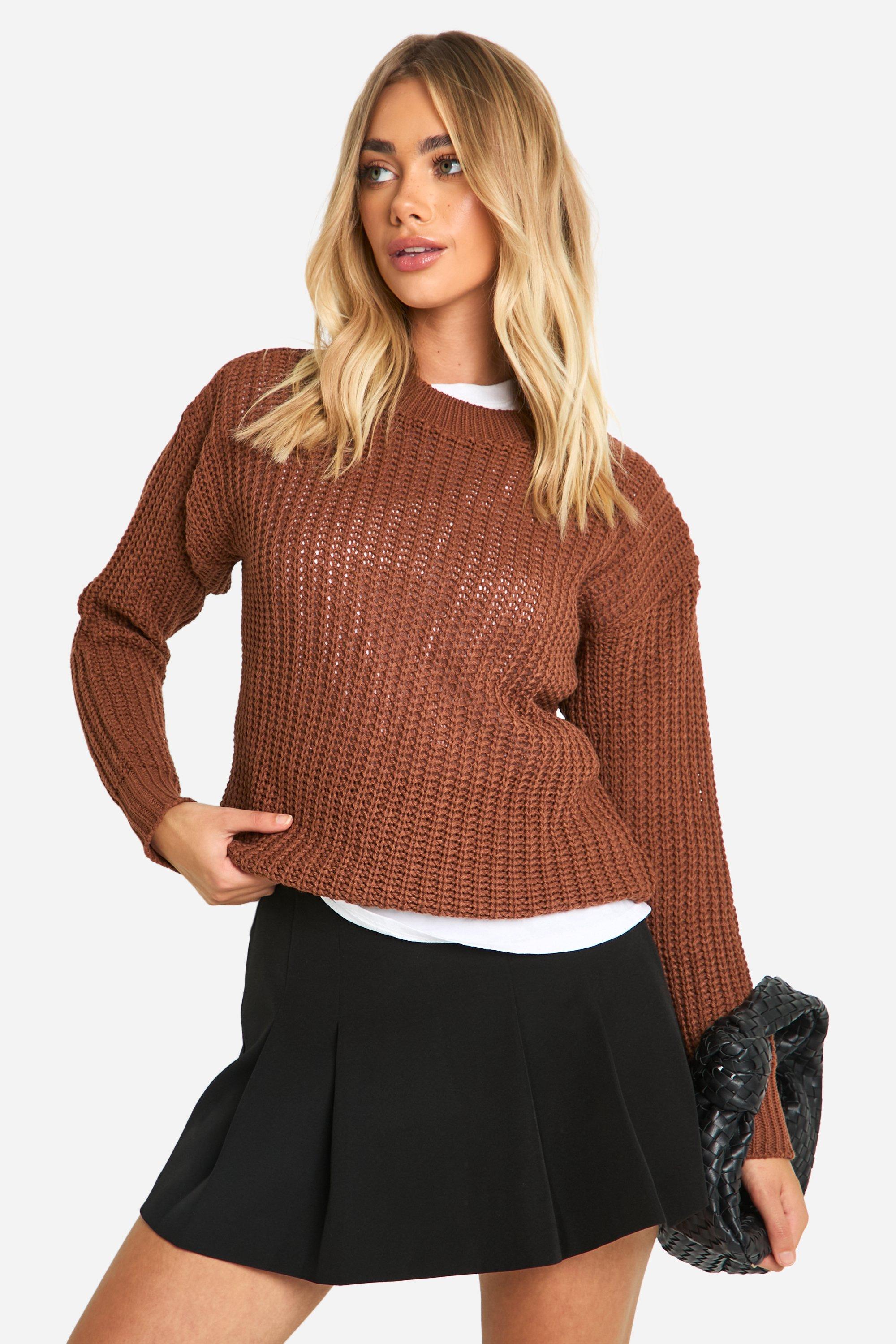 fisherman crew neck jumper