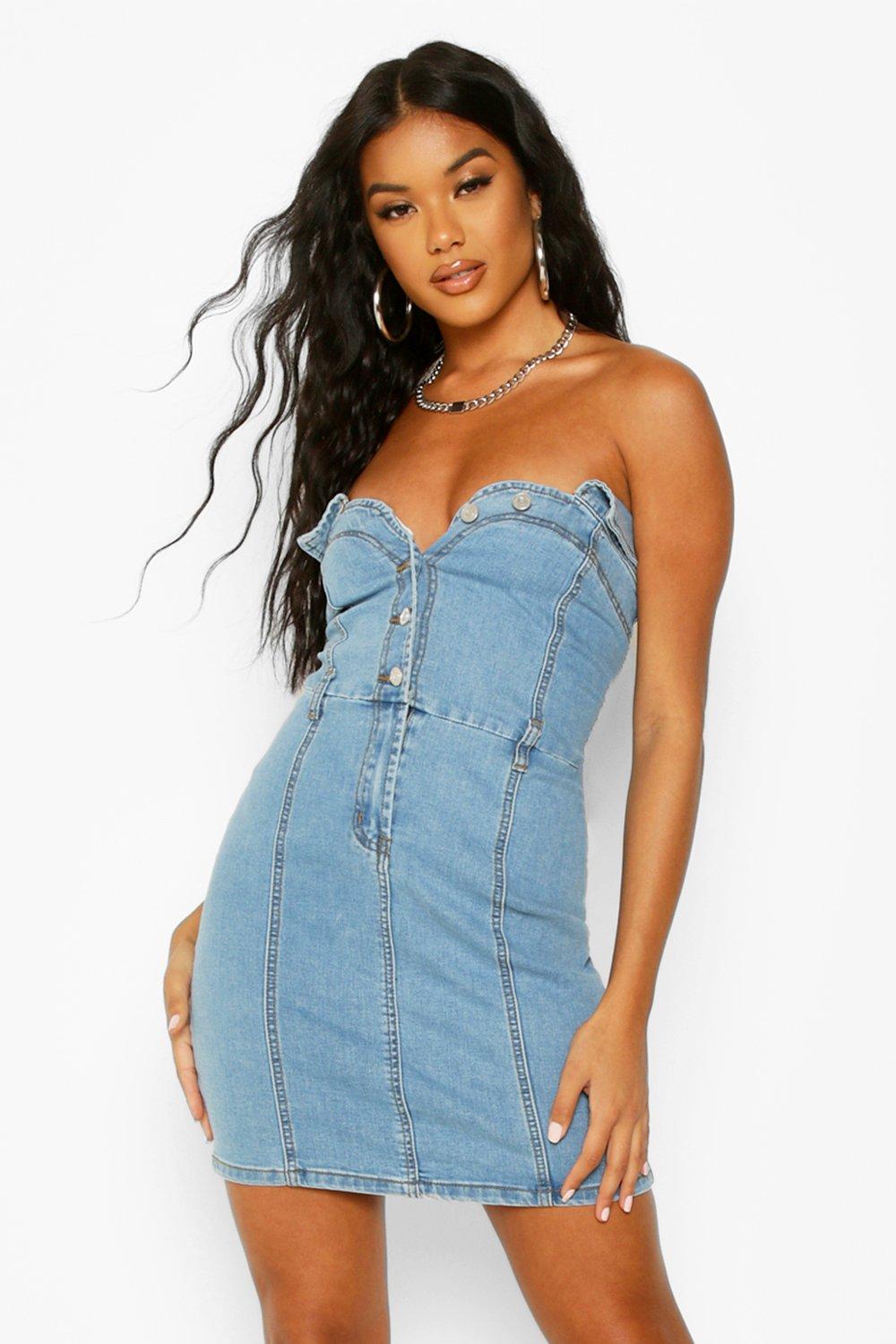 boohoo corset dress