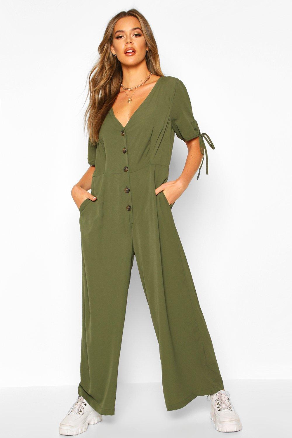 button through jumpsuit