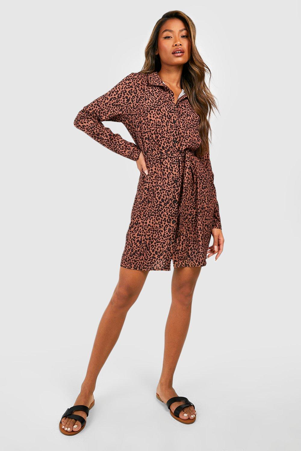 boohoo animal print dress