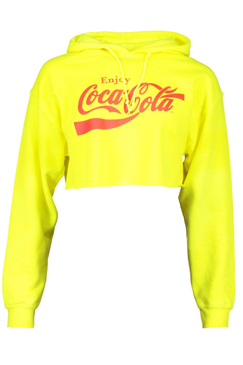 coca cola cropped hoodie