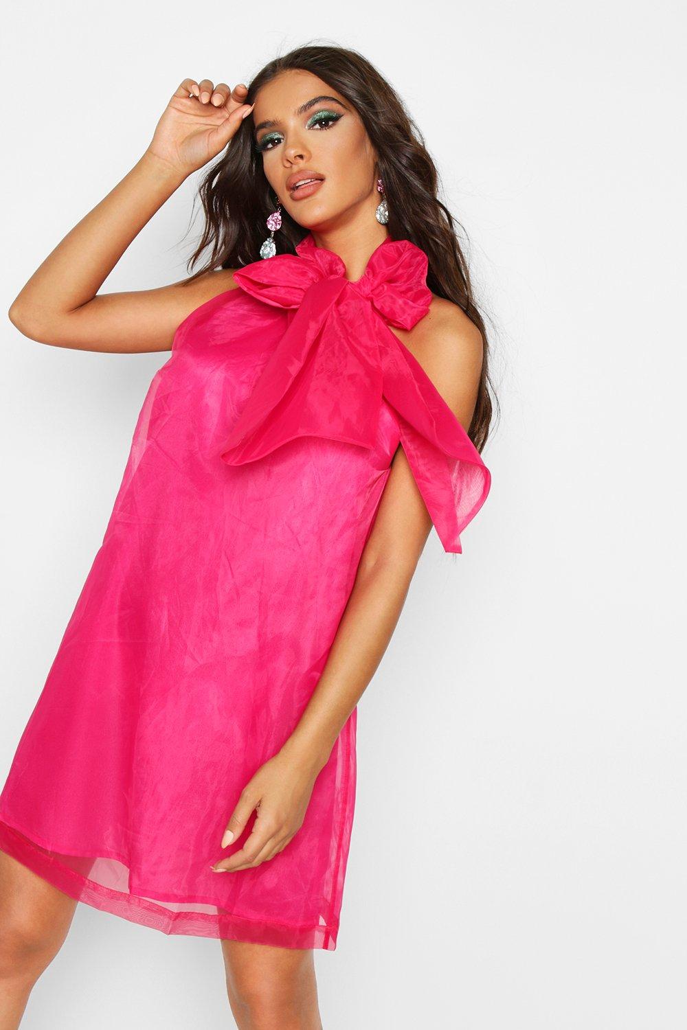 hot pink swing dresses