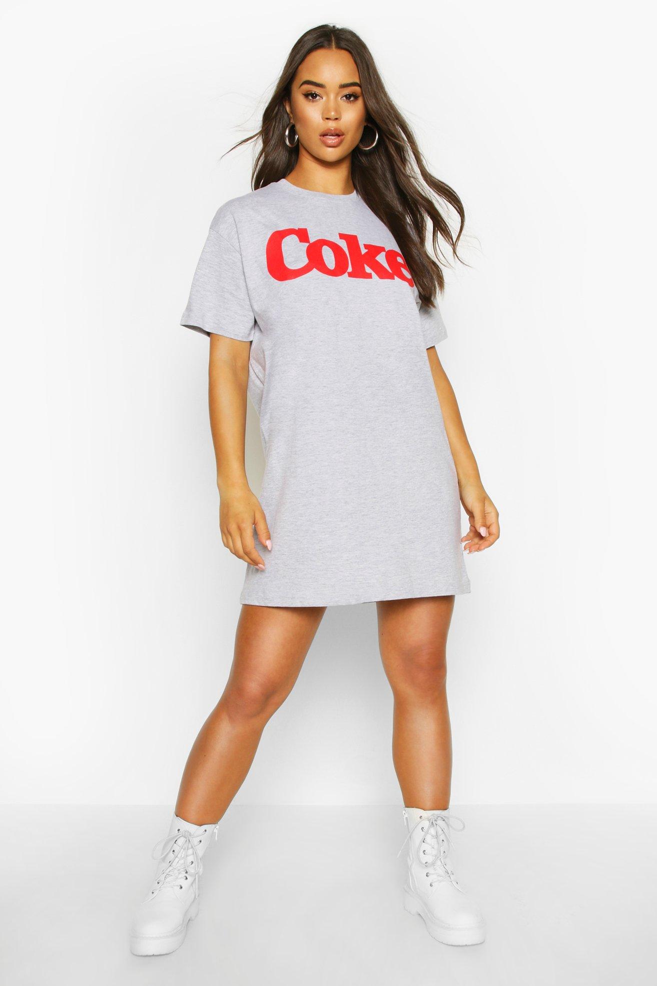 Coca Cola Licensed T-Shirt Dress | boohoo