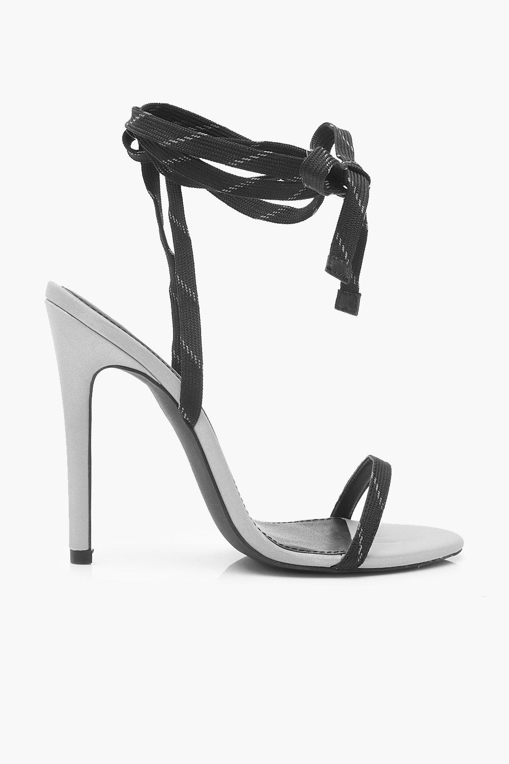 boohoo reflective heels