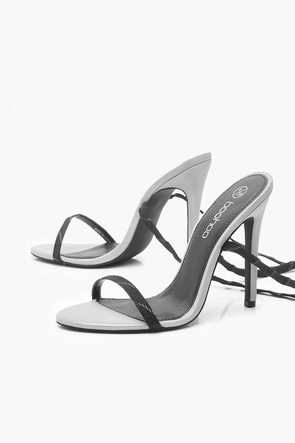 boohoo reflective heels