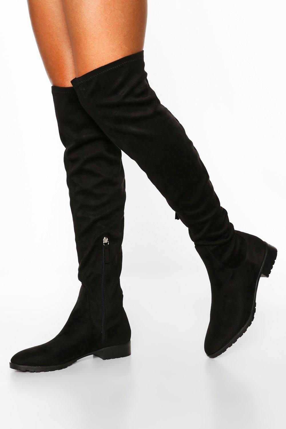 boohoo flat boots