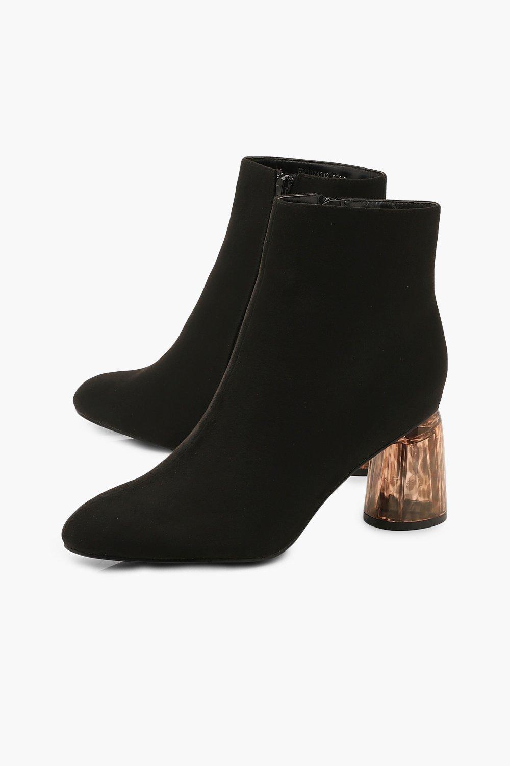 Bottines on sale talons transparents